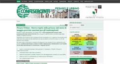 Desktop Screenshot of confesercentipesaro.it